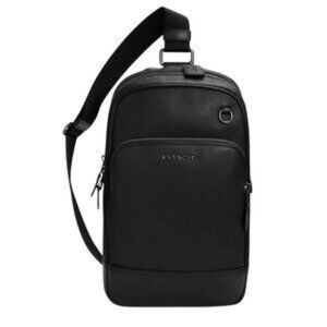 NWT COACH Men’s Graham Pack C2931 in Smooth Calf Leather Black Authentic